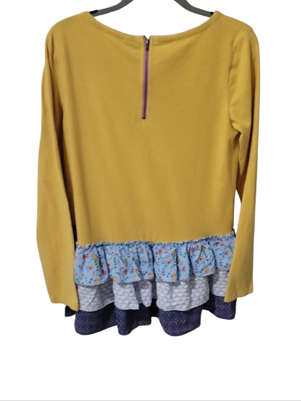 Matilda Jane  Layered Ruffle Top with Blue Ruffles- Medium - Picture 5 of 5